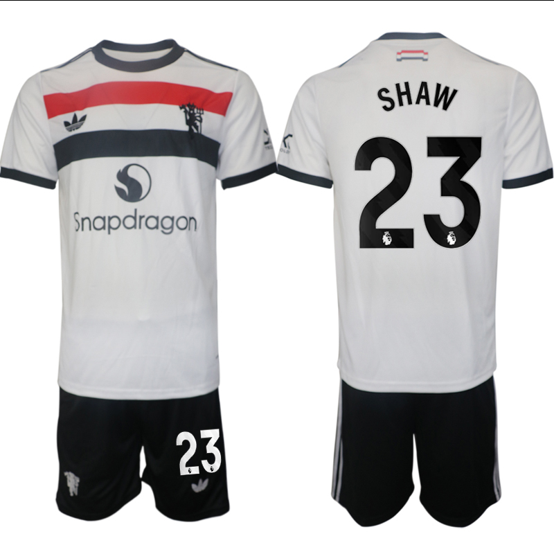 Men 2024-2025 Club Manchester United away white #23 Soccer Jersey